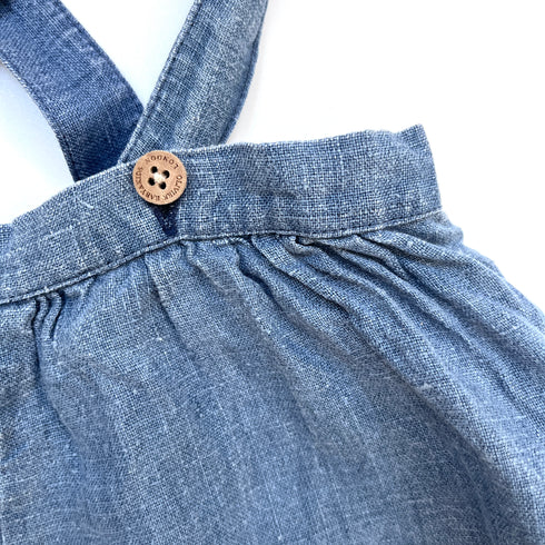Blue Olivier London Linen Bloomer - 6 months